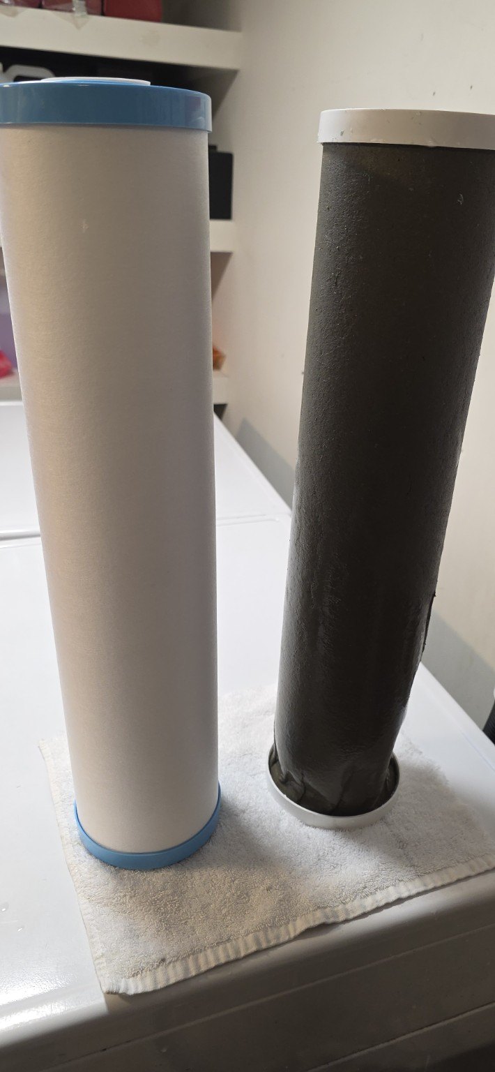 New and used cartridge comparison by Queenstown Water Filters