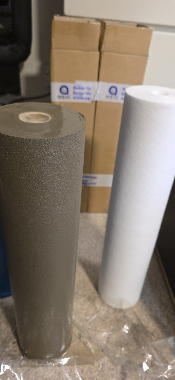Old and new filter comparison by Queenstown Water Filters